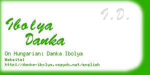 ibolya danka business card